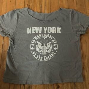 Grey brandy melville top
